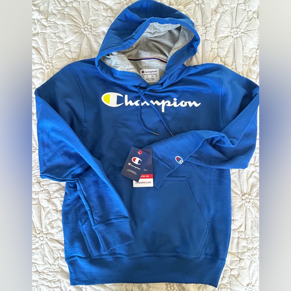 NWT Champion Fleece Pullover Powerblend Hoodie